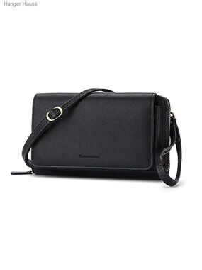 Crossbody Bags for Women RFID Wristlet Vegan Leather Small Clutch Purse with
